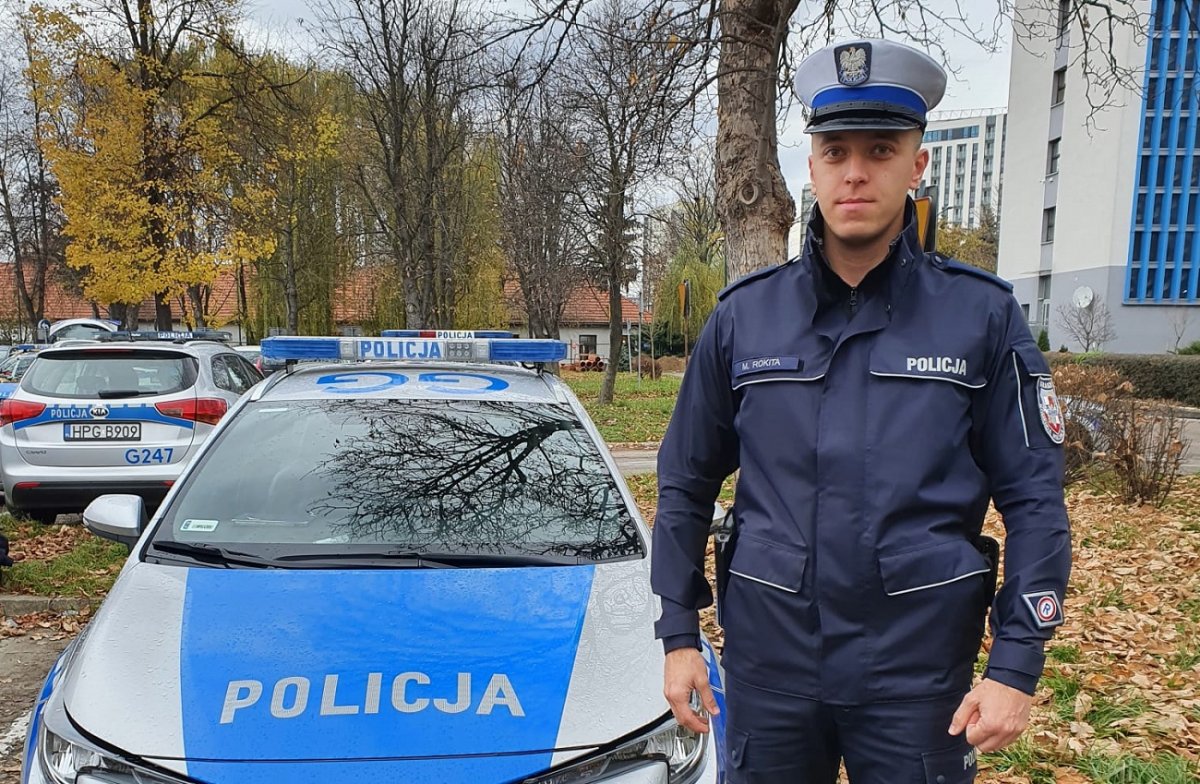 Policjant krakowskiej drogówki, w czasie wolnym od służby zatrzymał ...