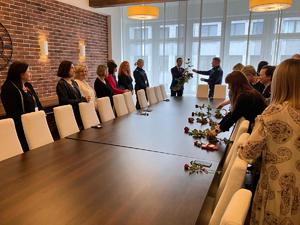 uroczyste spotkanie kobiet z Komendantem Wojewódzkim