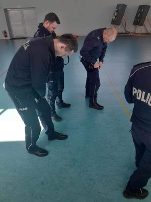 policjanci podczas szkolenia