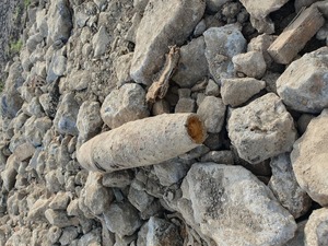 pocisk z czasów II Wojny Światowej.