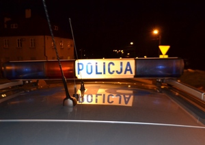 KPP Oświęcim - radiowóz nocny patrol