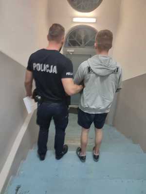 zatrzymany mężczyzna