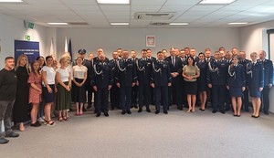 Funkcjonariusze i pracownicy Komendy Powiatowej Policji w Krakowie