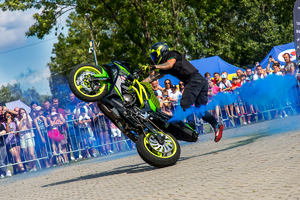 Pokaz na motorze Marcina Czerwińskiego