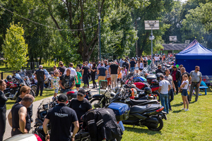 Uczestnicy zlotu motocyklistów