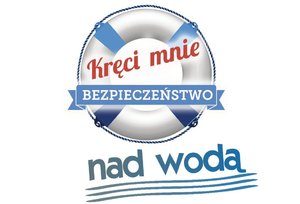 logo akcji kręci mnie bezpieczeństwo nad wodą