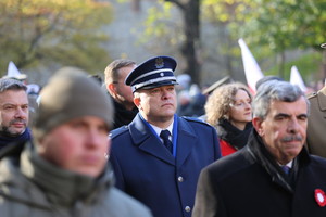 Komendant miejski w pochodzie