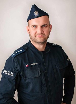 4. asp. sztab. mariusz Wiecek w umundurowaniu ćwiczebnym