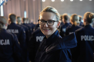 policjantka przed ślubowaniem