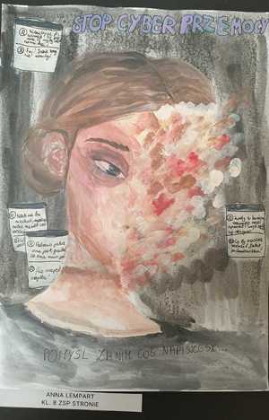 Ptaca konkursowa w kategorii plakat profilaktyczny,