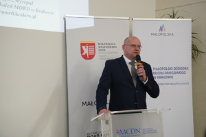 Grzegorz Wysopal – kierownik Działu Szkoleń Małopolskiego Ośrodka Ruchu Drogowego w Krakowie