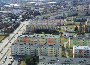 Panorama Nowego Sącza zarejestrowana kamerą drona