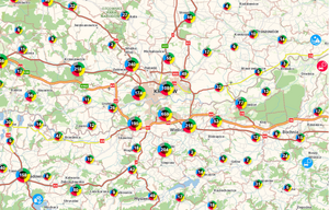 zrzut ekranu mapy zagrożeń