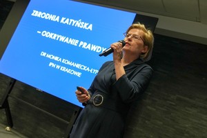 wykład prowadzi prelegentka z Instytutu Pamięci Narodowej (IPN)