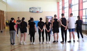 Uczniowie biorący  udział w teście