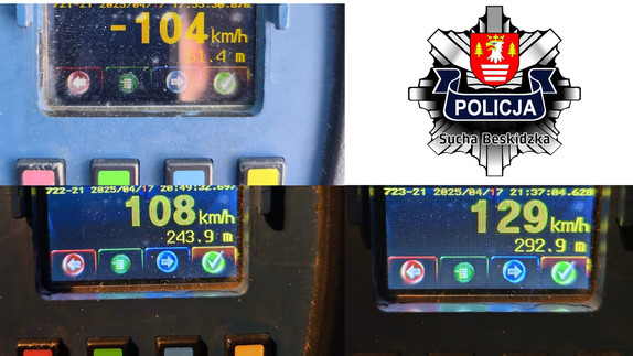 mierniki prędkości z odczytami