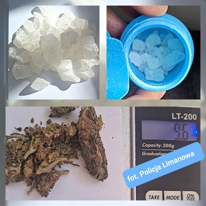 zabezpieczone narkotyki susz roślinny i kryształy mefedrony