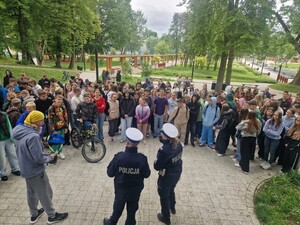 spotkanie profilaktyczne w Parku w Miechowie