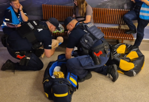 działania ratownicze na fantomie niemowlaka