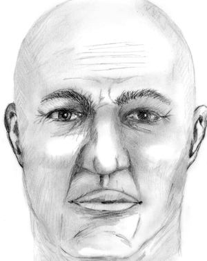 rekonstrukcja twarzy odnalezionego mężczyzny