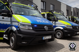 Furgon Wypadowy Volkswagen Crafter Oddziału Prewencji Policji w Krakowie