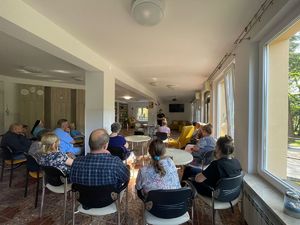 Uczestnicy podczas spotkania.