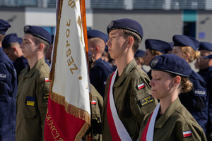 Zdjęcie adeptów  klasy mundurowej