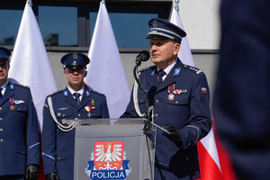 przemowa Komendanta Wojewódzkiego Policji w Krakowie