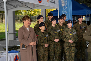 klasa mundurowa na briefingu