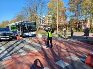 przejęcie dla pieszych przed cmentarzem rakoiwckim na alei 29 listopada