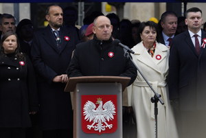 przemowa wojewody na placu matejki