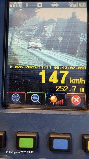 zdjęcie z urządzenia pomiarowego