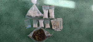 Zabezpieczone substancje i gotówka