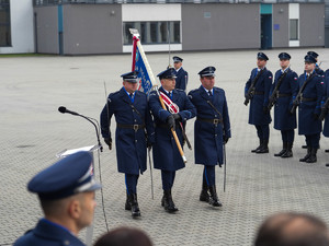 Sztandar komendy wojewódzkiej policji w krakowie