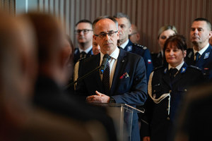 przedstawiciel prezydenta miasta na mównicy