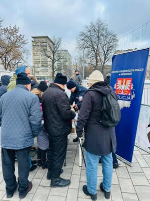 policyjne stanowisko