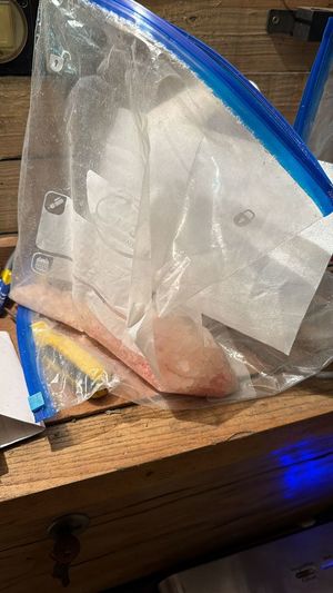 strunowy worek foliowy na stole