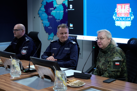 Komendanci Policji i Straży Granicznej w czasie rozmów