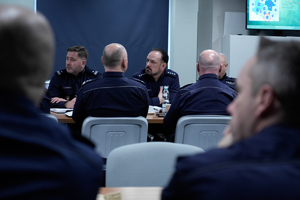 Komendanci w trakcie debaty ze strażą graniczną