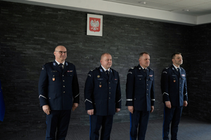 Komendant wraz z Zastępcami KWP Kraków