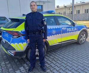 zdjęcie dzielnicowego mł.asp. Marcina Kowalskiego