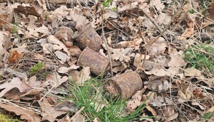 KPP Oświęcim. Polanka Wielka odnalezione niewybuchy