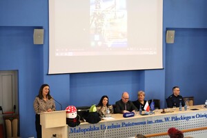 zastępca Prokuratora Rejonowego  podczas wykładu