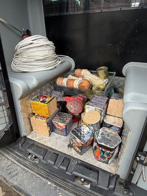 zabezpieczone fajerwerki