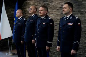 Komendant wraz z Zastępcami KWP Kraków