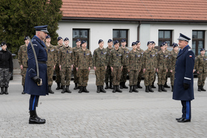 Komendant Wojewódzki i dowódca uroczystości w czasie ceremonii