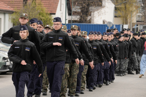 Uczniowie klas mundurowych