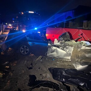 Miejsce zdarzenia, pojazd BMW którym poruszał się 35 latek