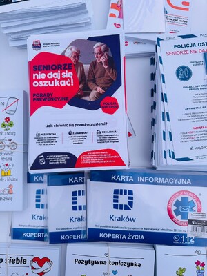 Materiały profilaktyczne ze stoisko