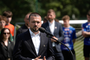Prezes zarządu MZPN Bartosz Ryt